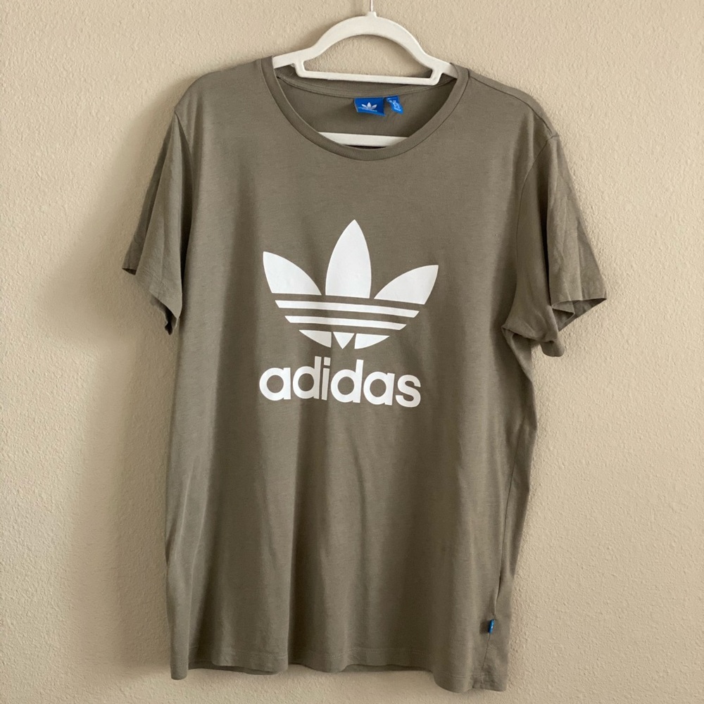 Adidas Originals Boyfriend Tee in Olive